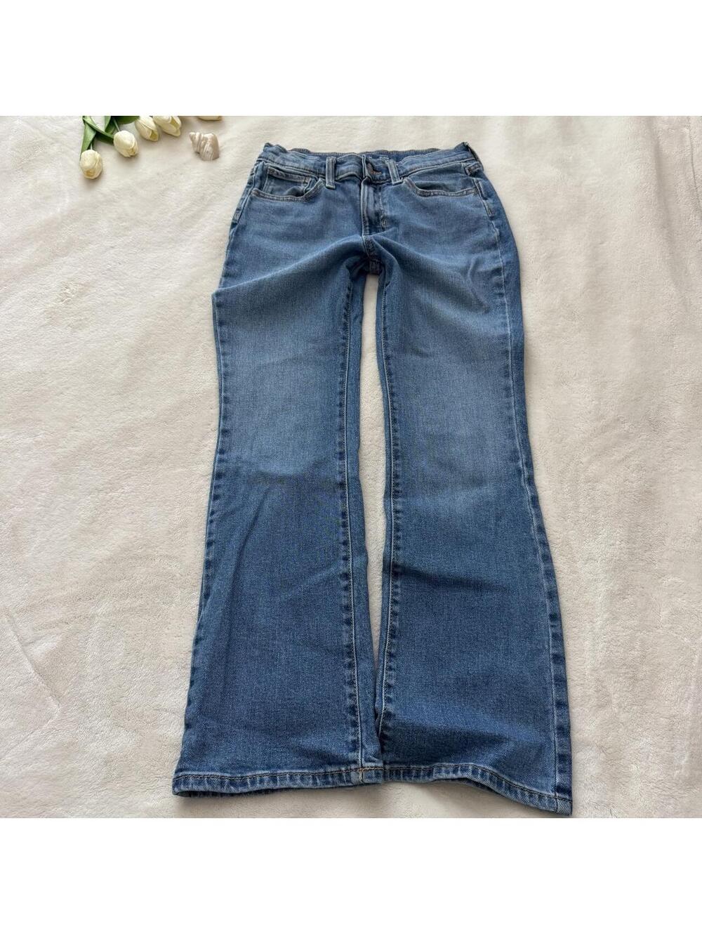 Old Navy blue denim flare jeans